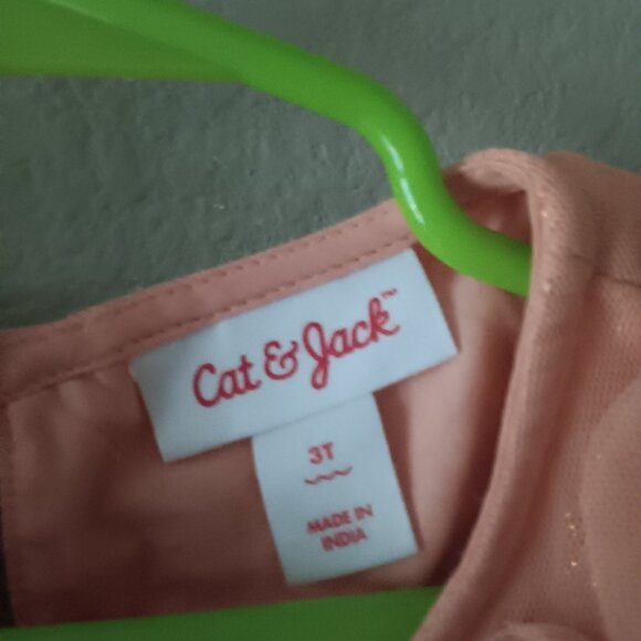 Peach Floral Tulle Dress - Picture 8 of 10